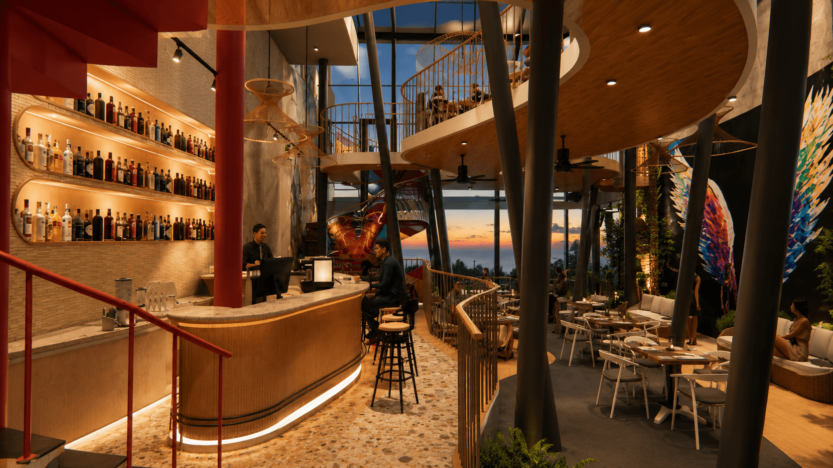 Sky Café Big Table Senkuit, Sentul